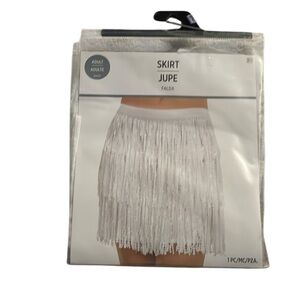 Adult White Sequin Skirt
